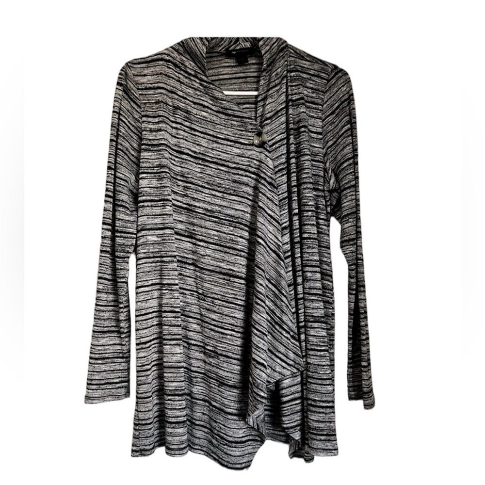 AB Studio Button Wrap Cardigan Size Medium